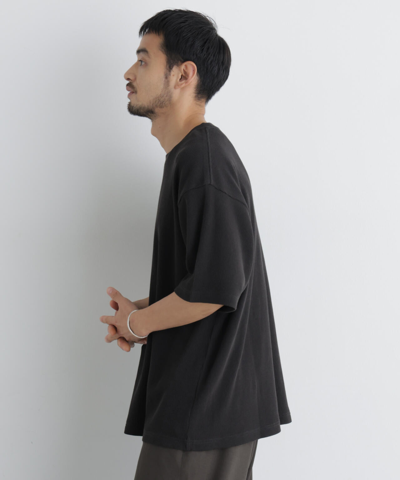 USAコットン×COOLMAX(R) ワッフルワイドTシャツ半袖 6726224207