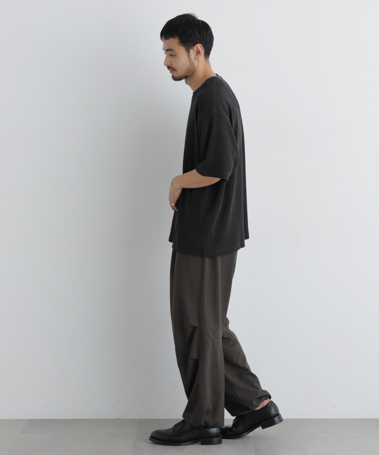 USAコットン×COOLMAX(R) ワッフルワイドTシャツ半袖 6726224207