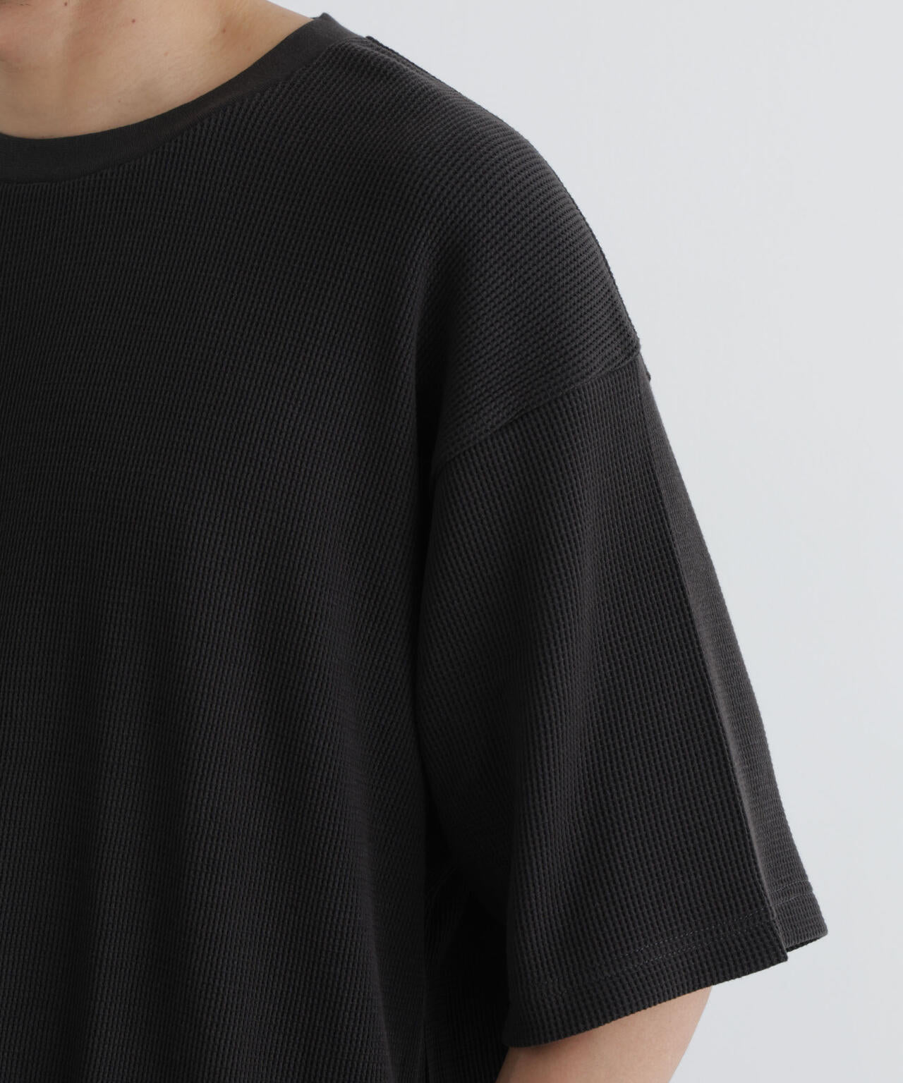USAコットン×COOLMAX(R) ワッフルワイドTシャツ半袖 6726224207