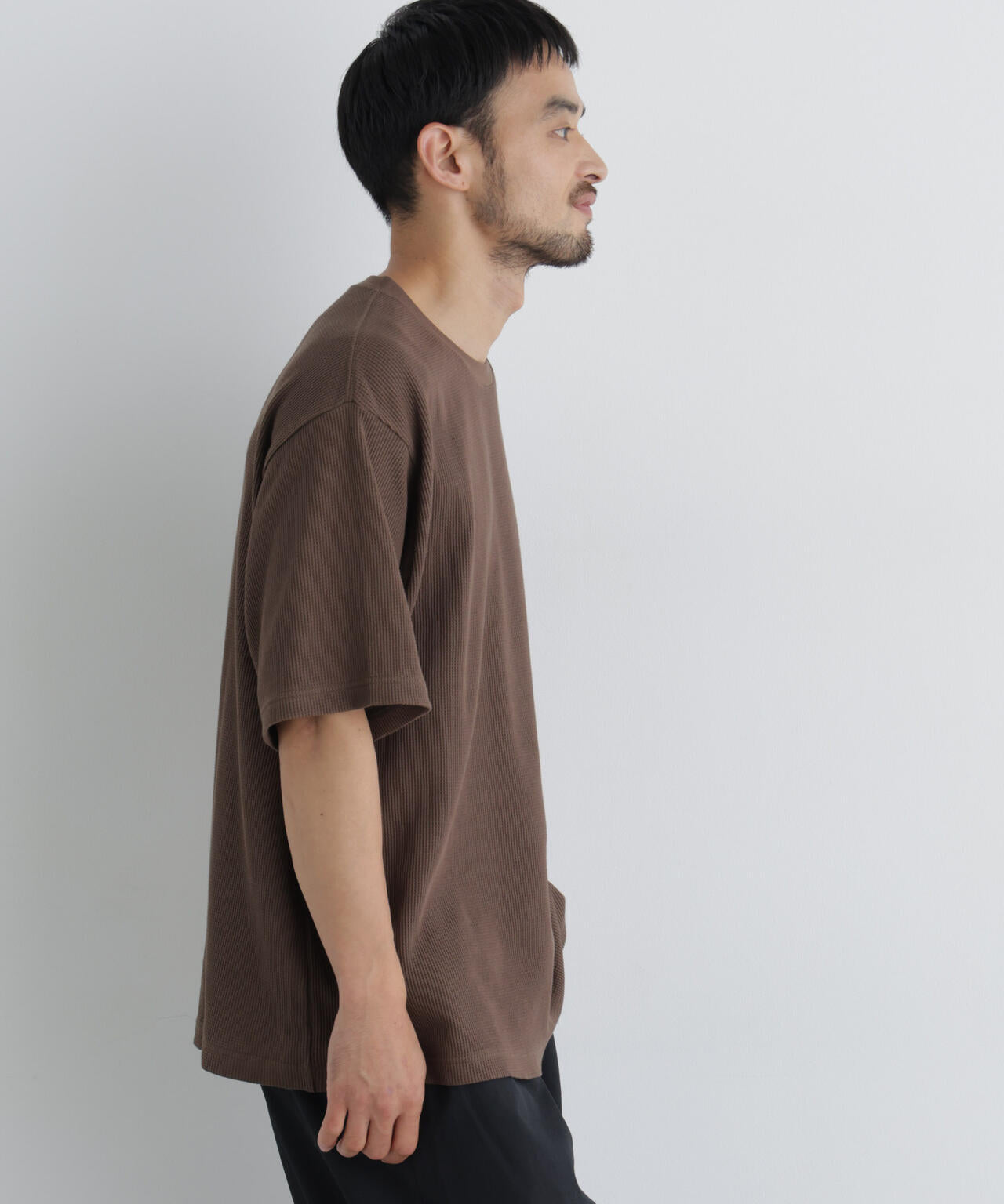 USAコットン×COOLMAX(R) ワッフルワイドTシャツ半袖 6726224207