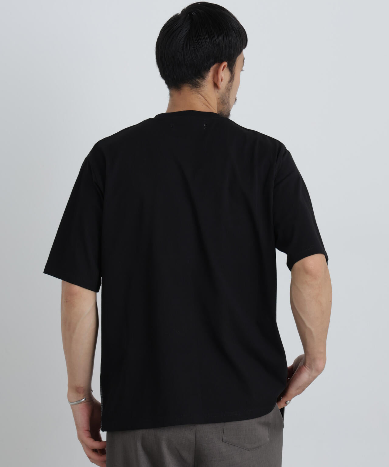 ニットコンビボーダーTシャツ 半袖 6726224214