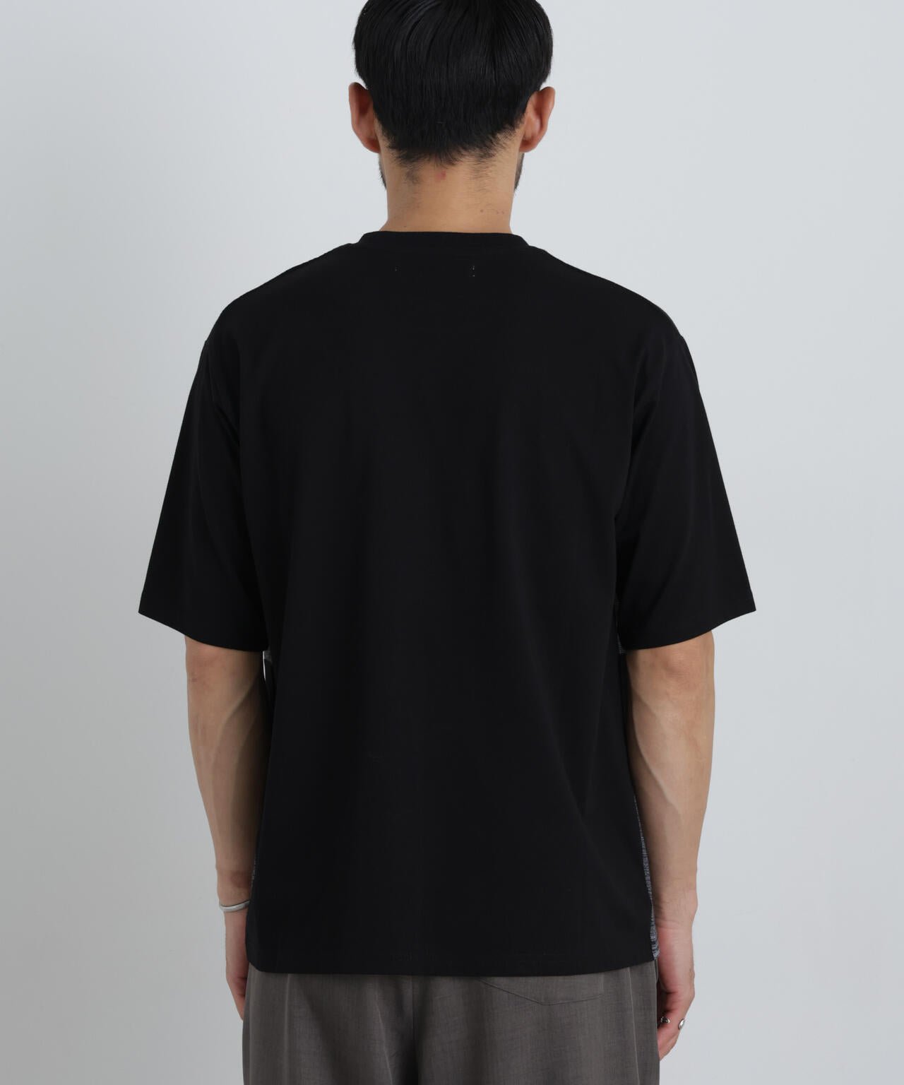 ニットコンビボーダーTシャツ 半袖 6726224214
