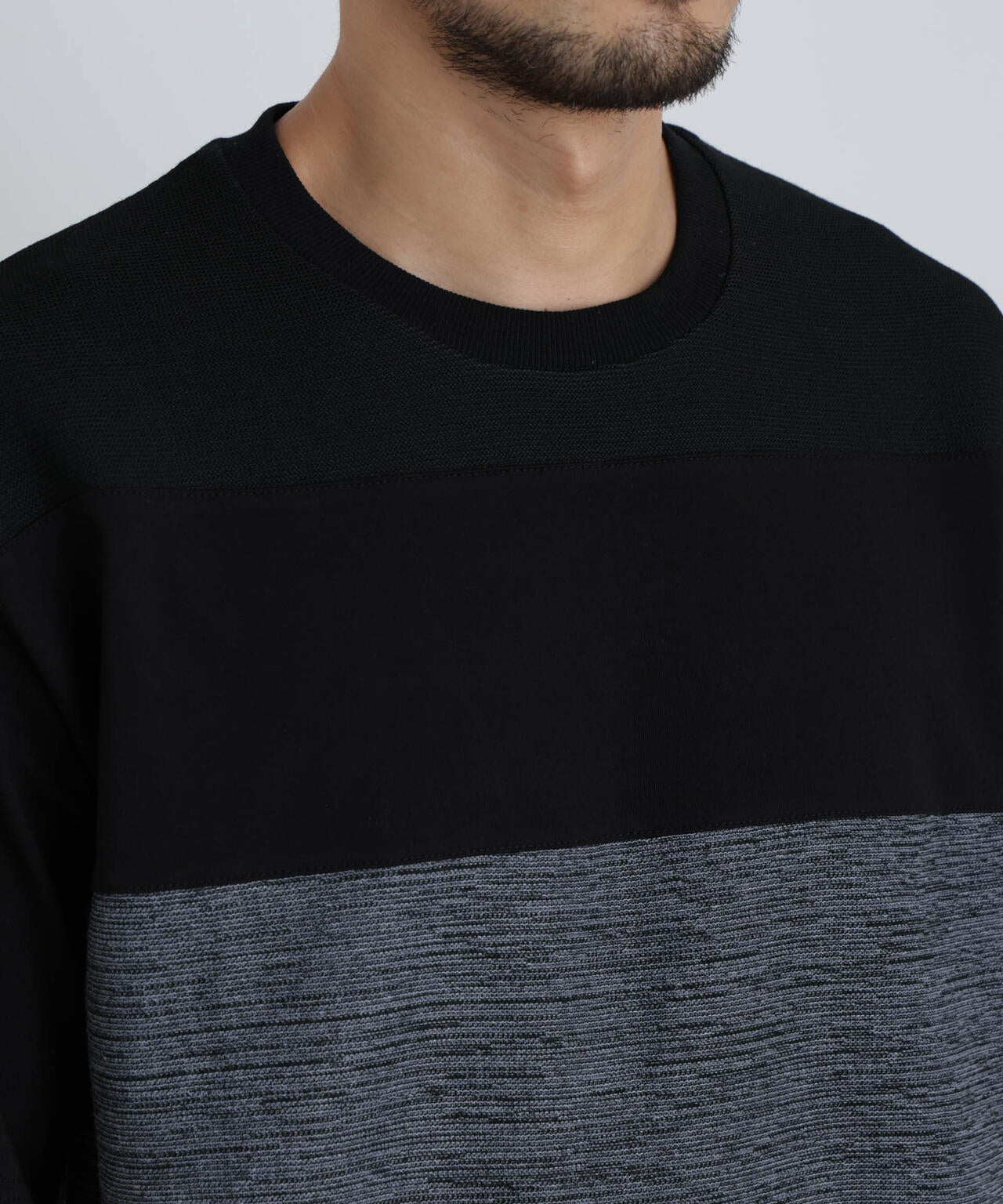ニットコンビボーダーTシャツ 半袖 6726224214