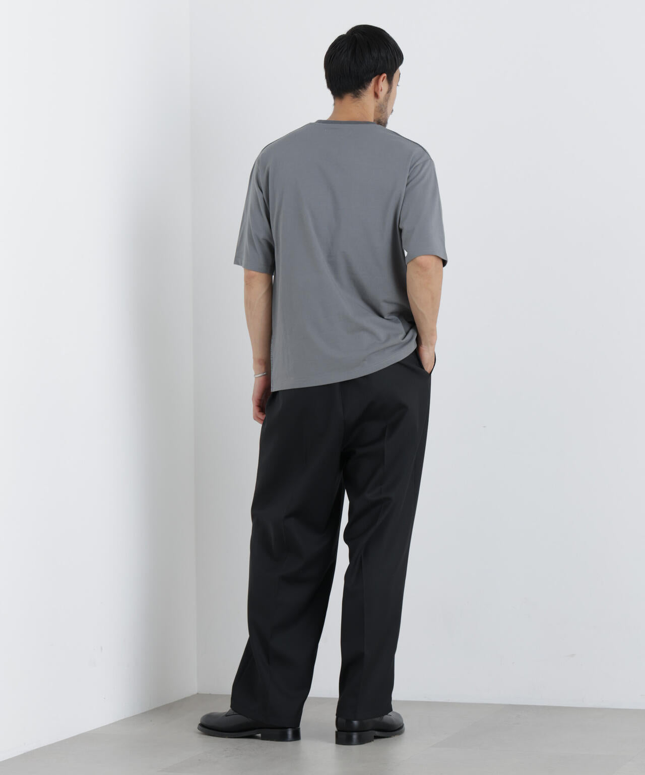 ニットコンビボーダーTシャツ 半袖 6726224214