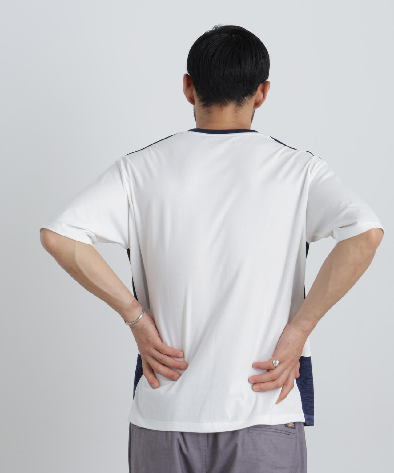 ニットコンビボーダーTシャツ 半袖 6726224214