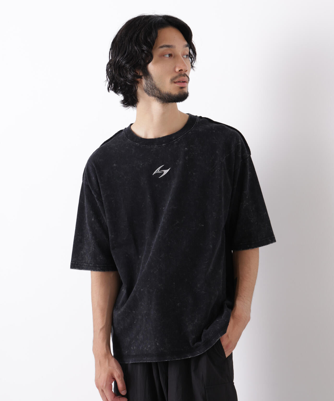 ワンポイントピグメントTシャツ 半袖 6726224222