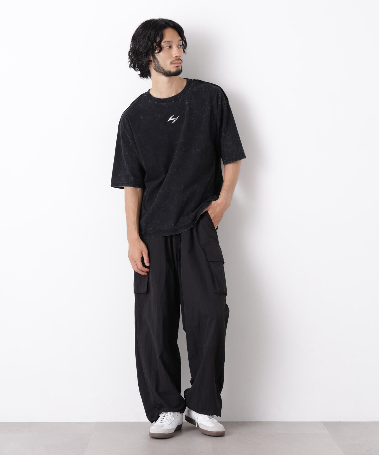 ワンポイントピグメントTシャツ 半袖 6726224222