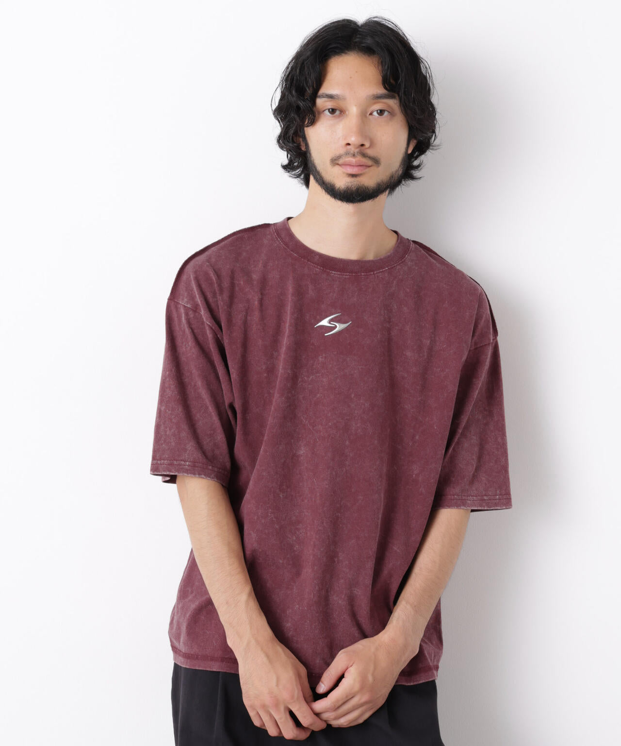 ワンポイントピグメントTシャツ 半袖 6726224222
