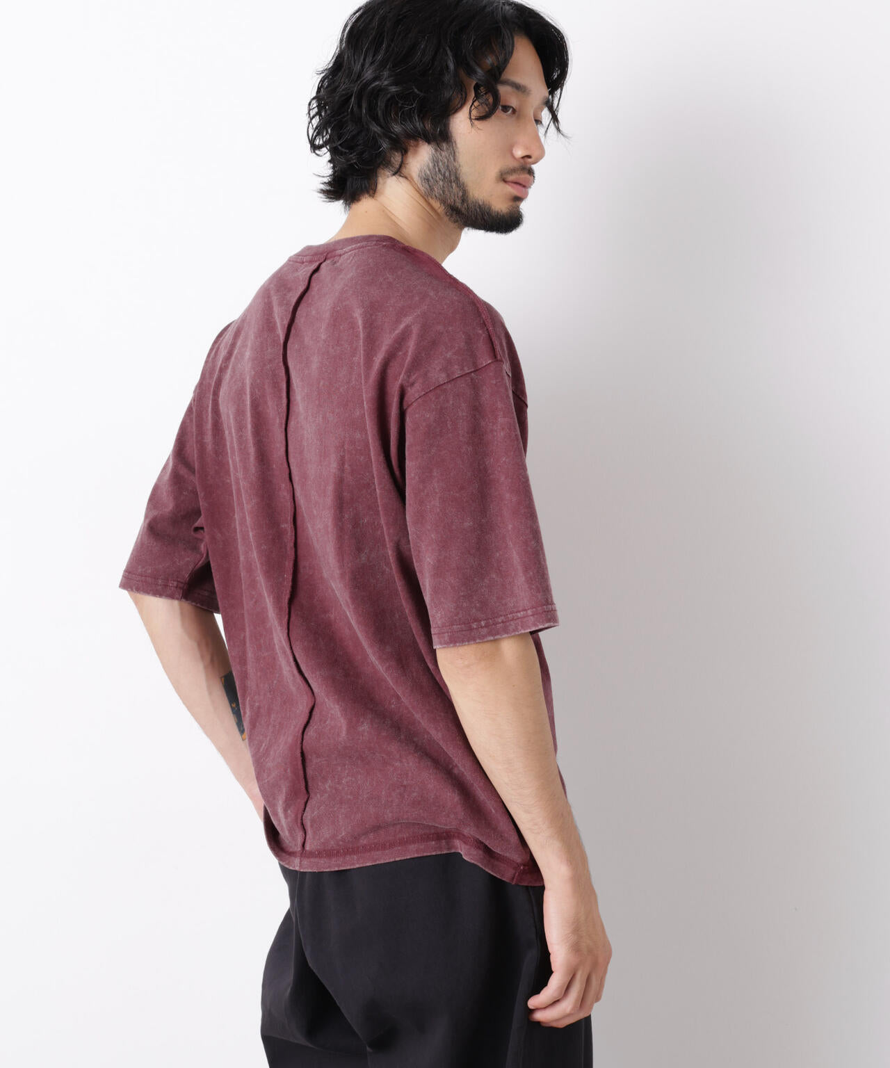 ワンポイントピグメントTシャツ 半袖 6726224222