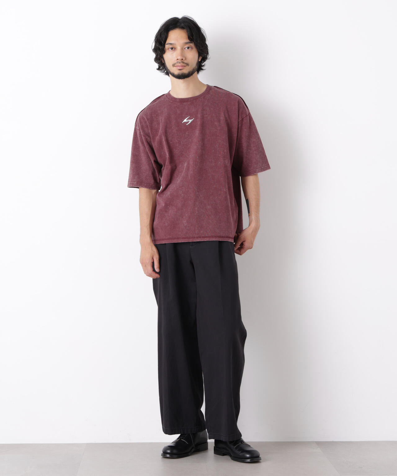 ワンポイントピグメントTシャツ 半袖 6726224222