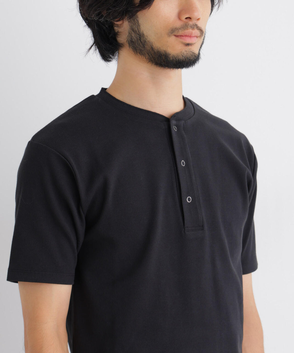 コンパクトヘンリーネックTシャツ 半袖 6726224231