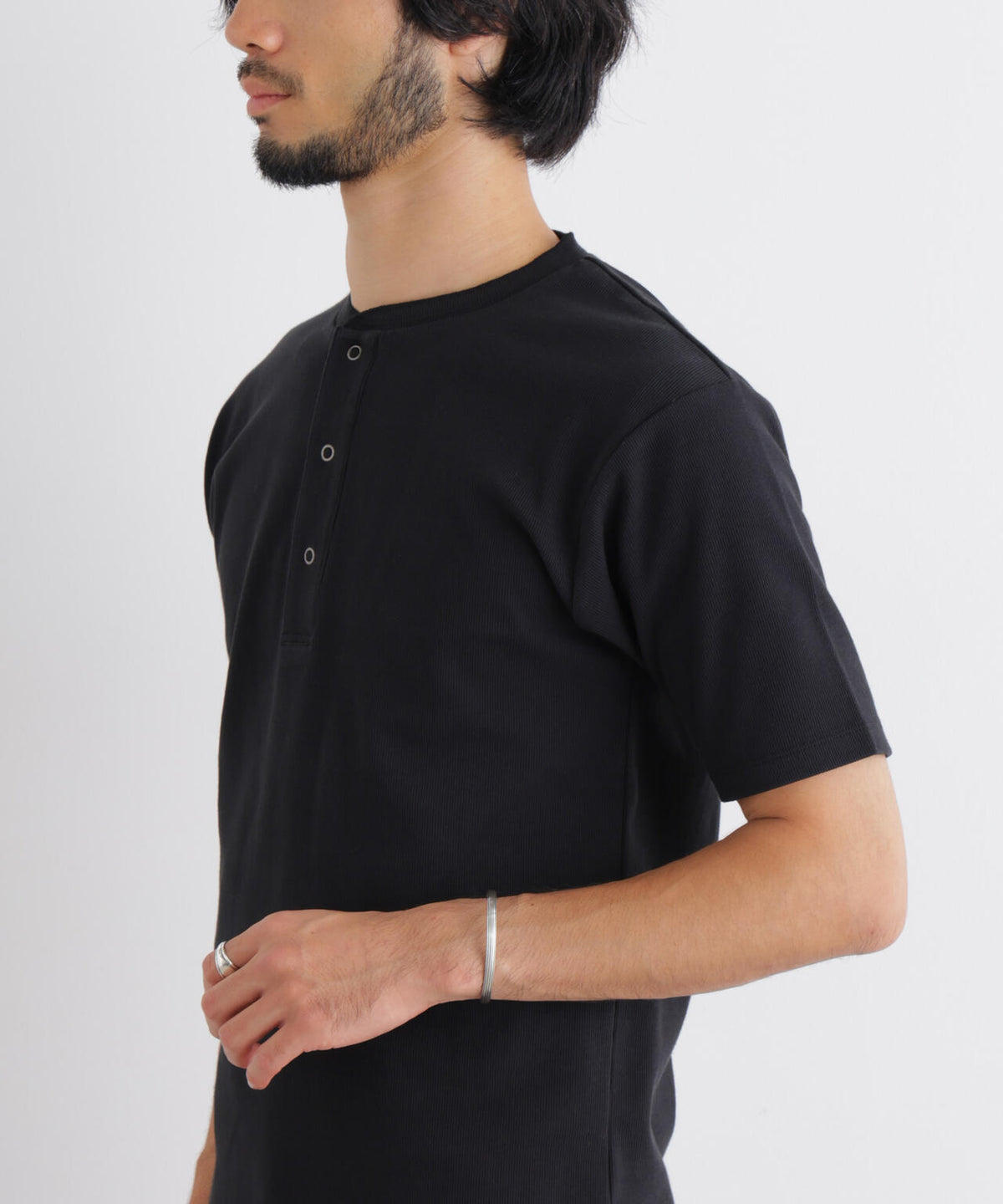 コンパクトヘンリーネックTシャツ 半袖 6726224231