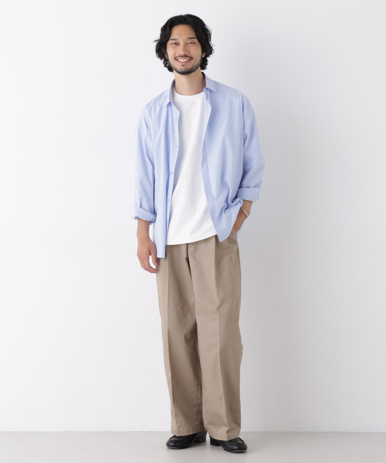 TCツイル2タックワイドパンツ 6726227211