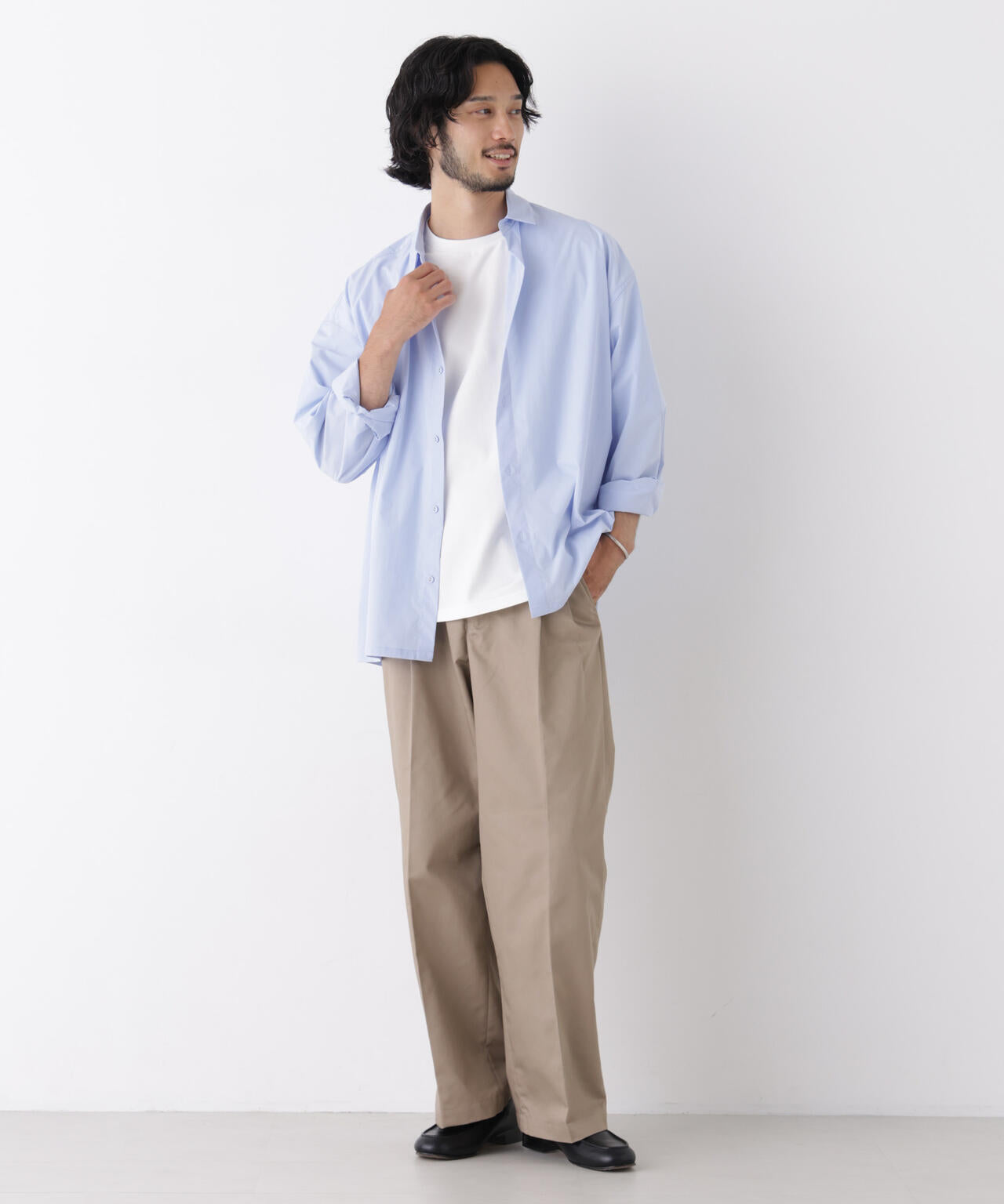 TCツイル2タックワイドパンツ 6726227211