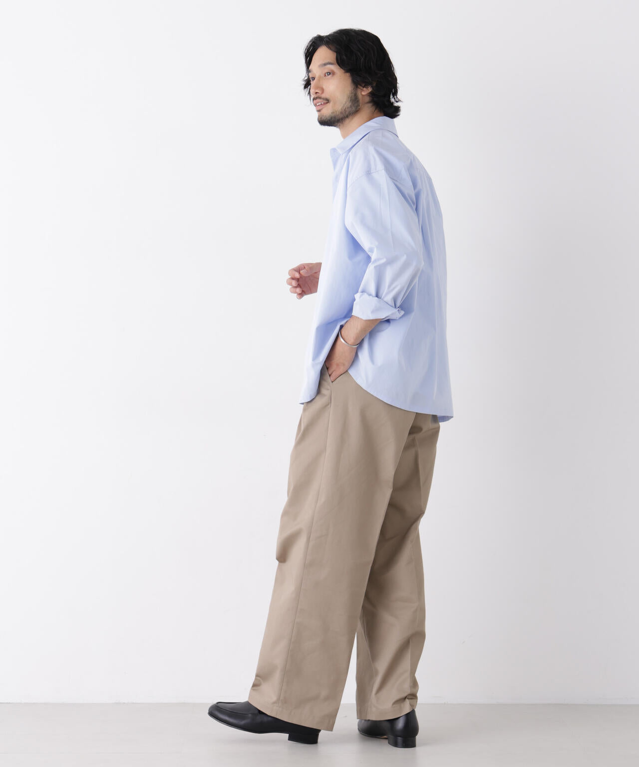 TCツイル2タックワイドパンツ 6726227211