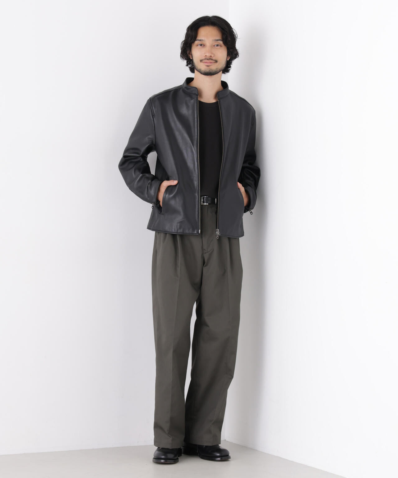 TCツイル2タックワイドパンツ 6726227211