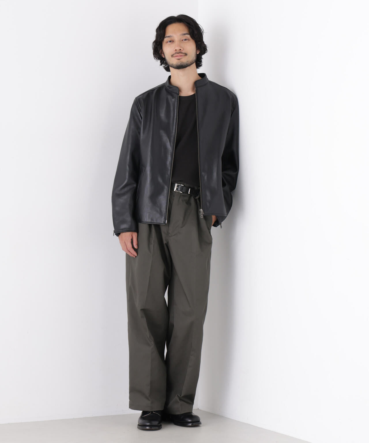 TCツイル2タックワイドパンツ 6726227211