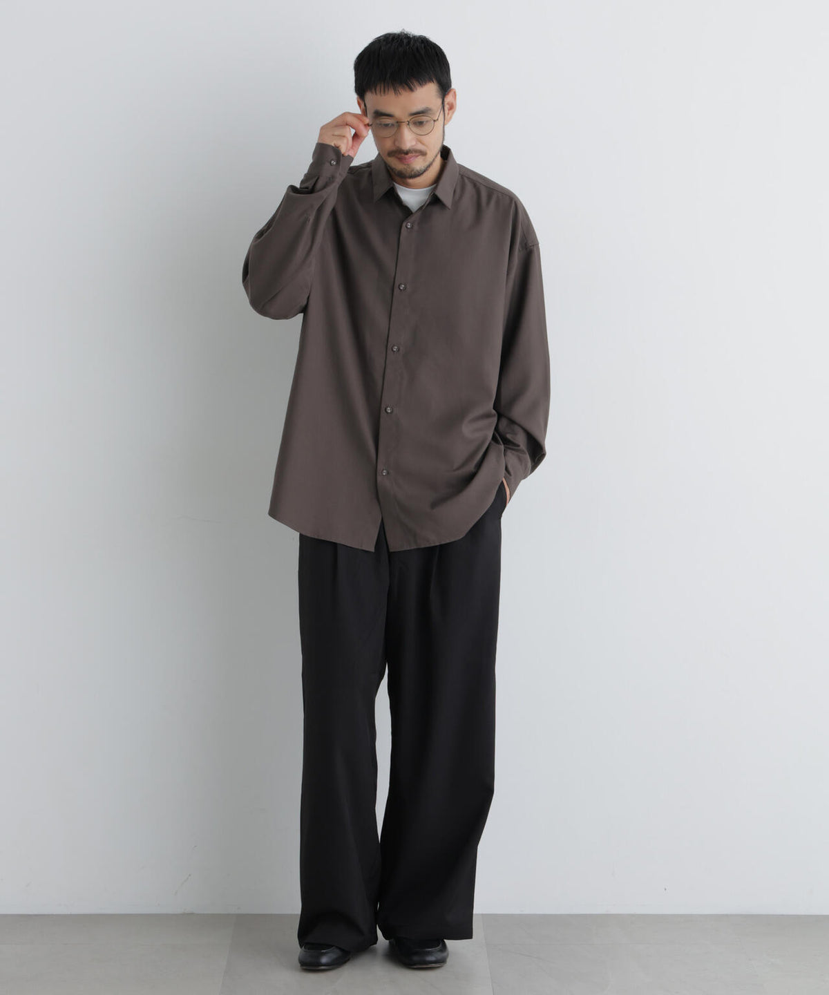 ポリエステルウィーブ ワイドパンツ 6726227212