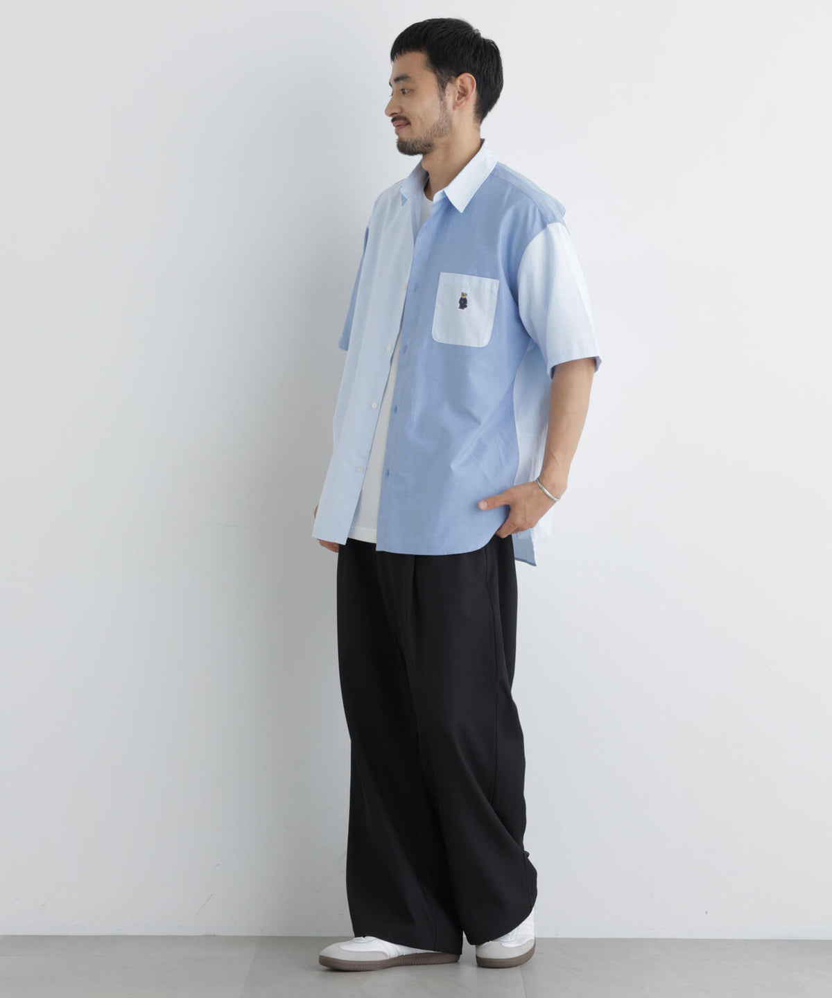 ポリエステルツイル ワイドパンツ 6726227213