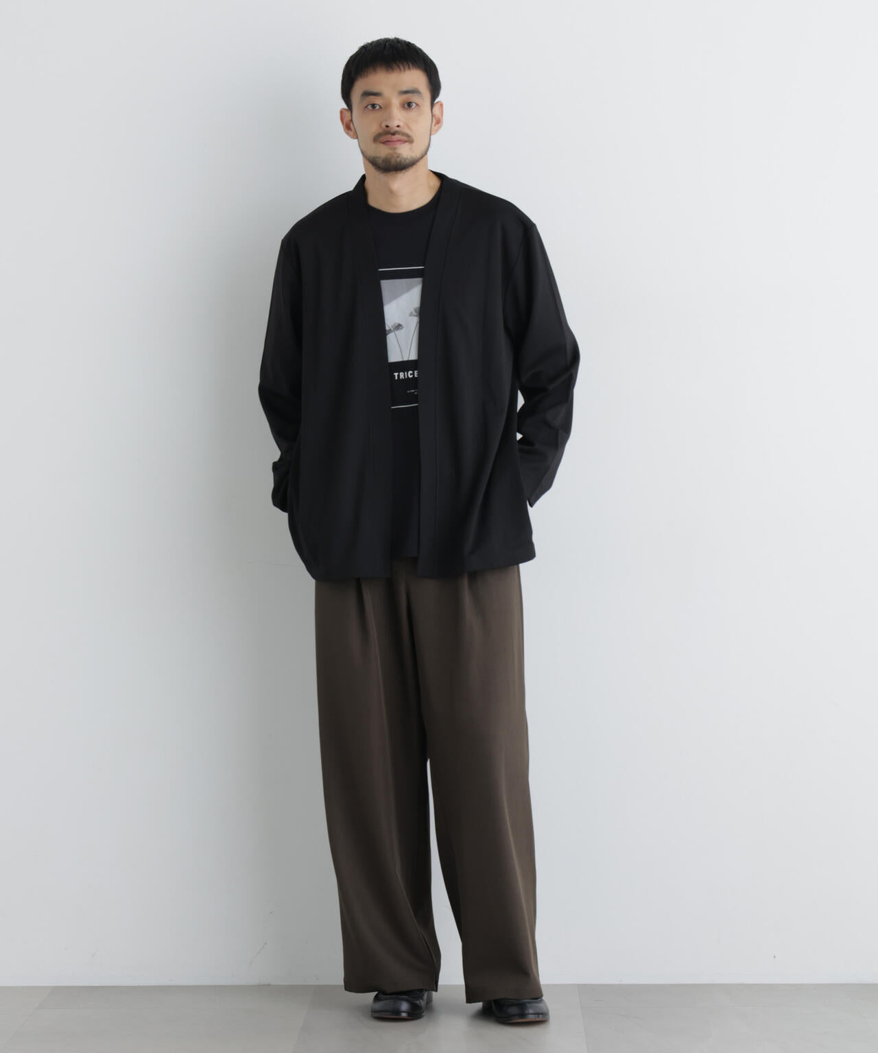 ポリエステルツイル ワイドパンツ 6726227213
