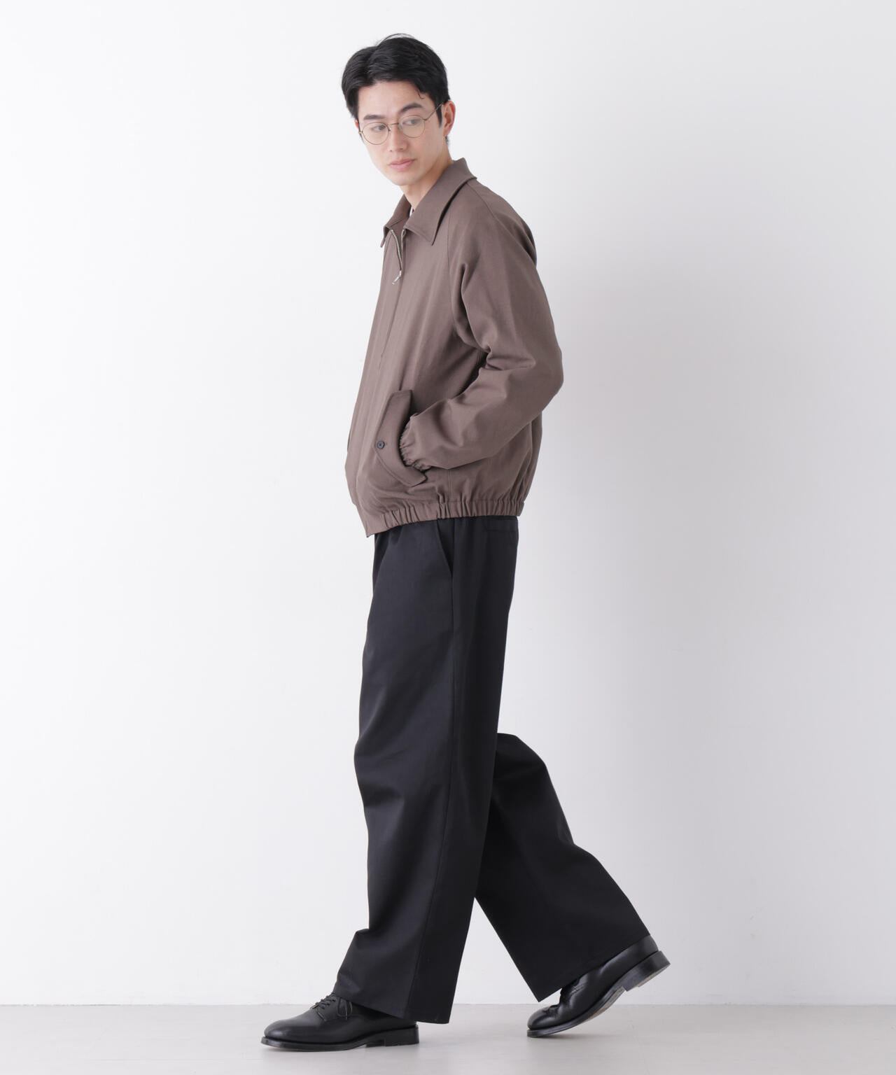 WEB限定/TCツイルワイドタックカーブパンツ 6726227216