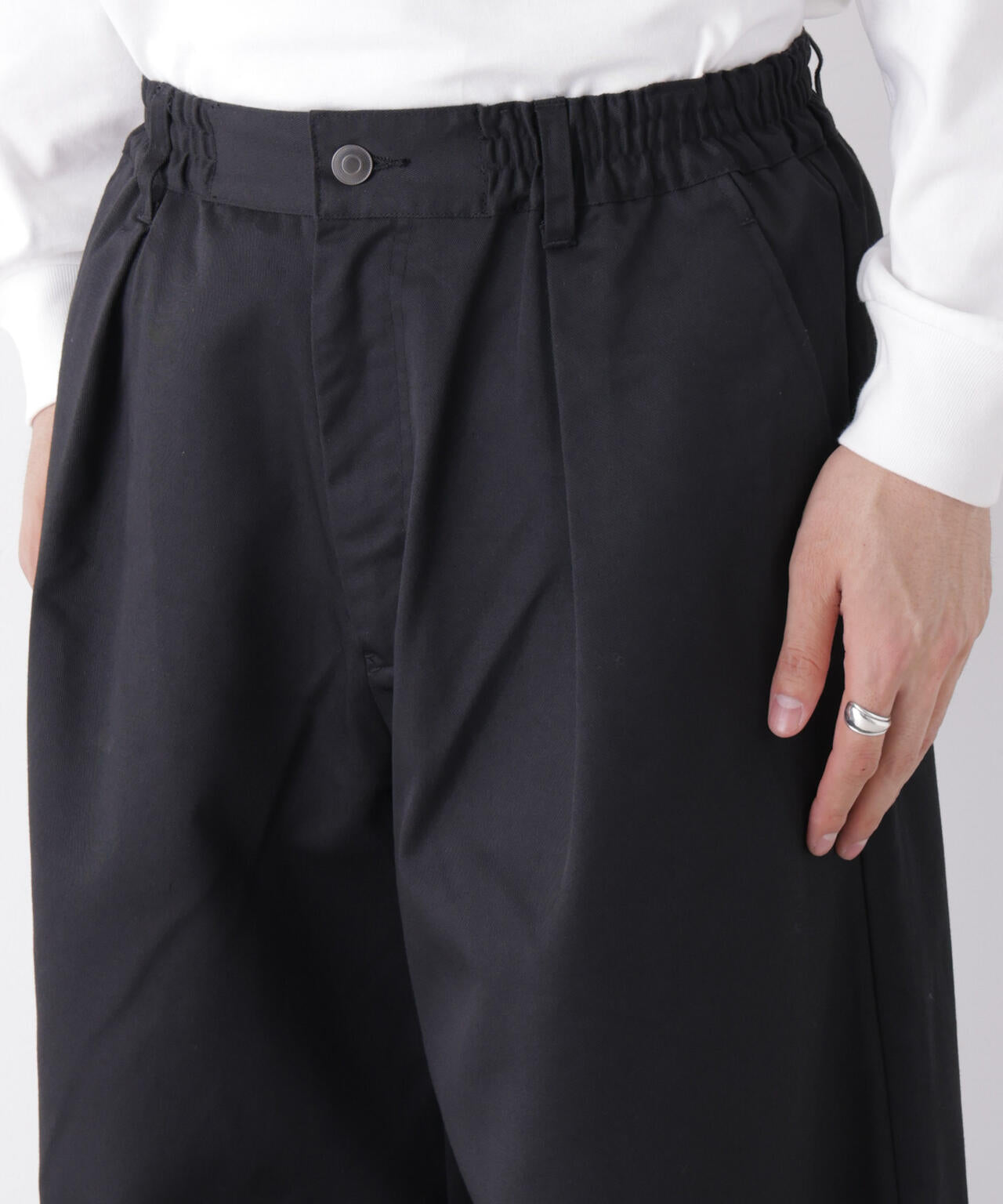 WEB限定/TCツイルワイドタックカーブパンツ 6726227216