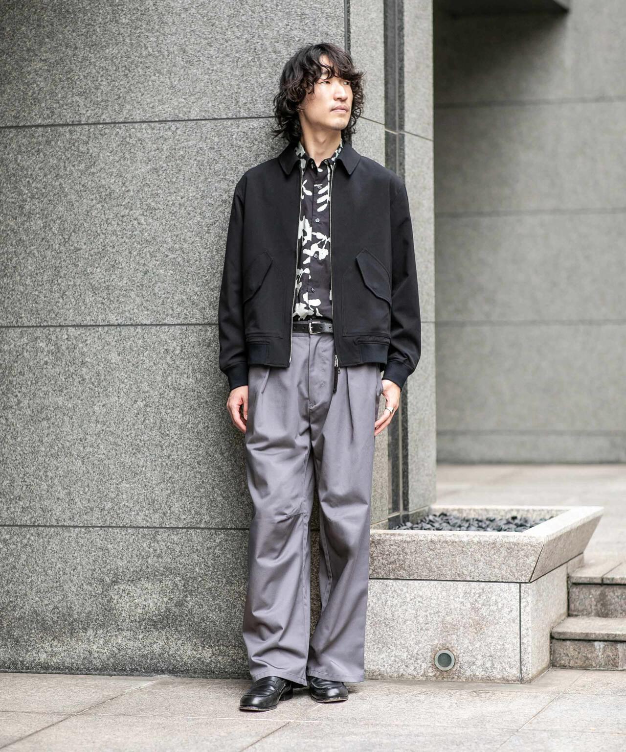 WEB限定/TCツイルワイドタックカーブパンツ 6726227216