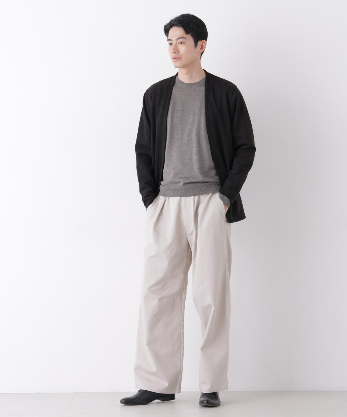 WEB限定/TCツイルワイドタックカーブパンツ 6726227216