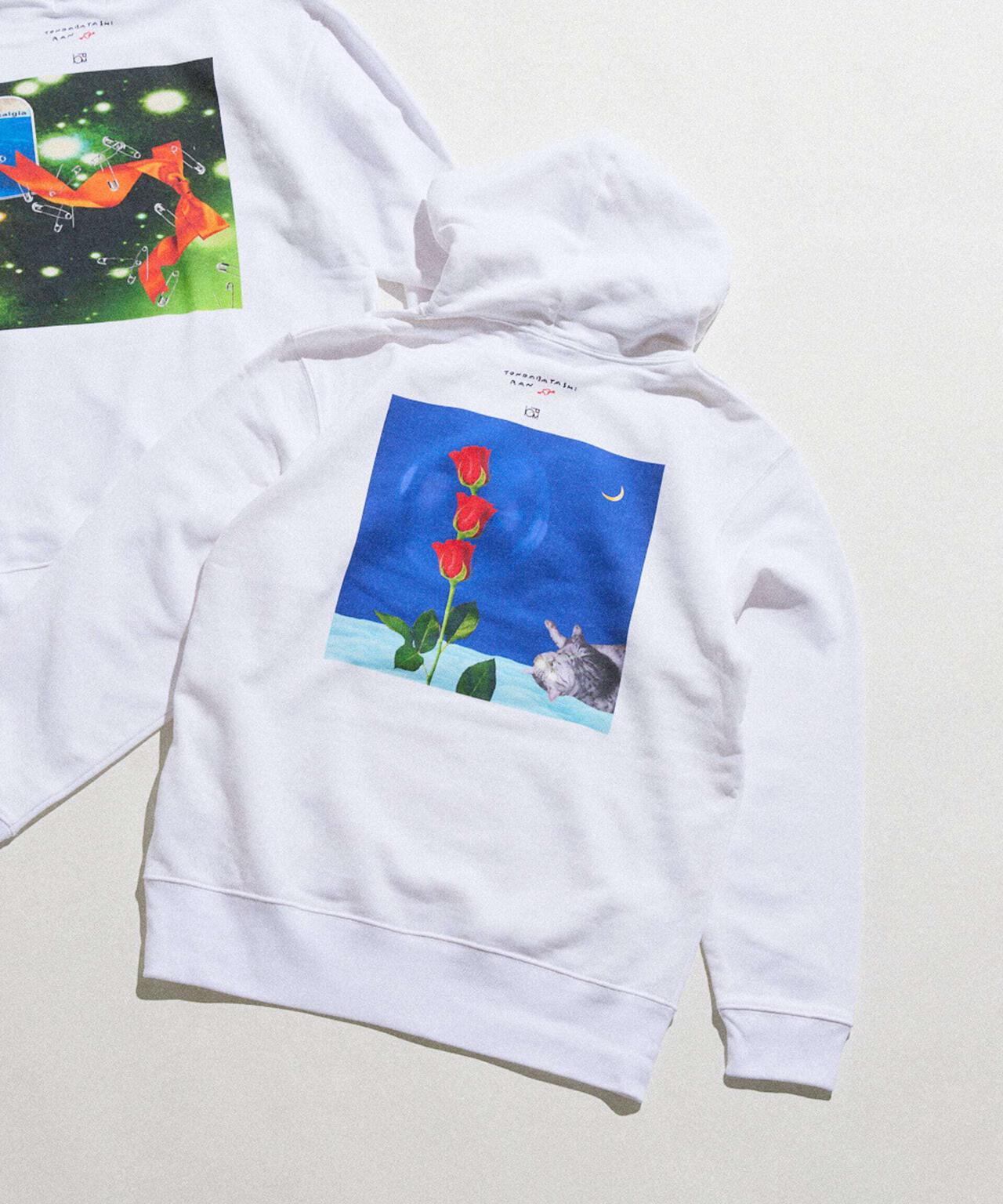 【非売品】 ナノユニバース パーカー nano universe フード とんだ林蘭×NANO universe」 フードパーカー