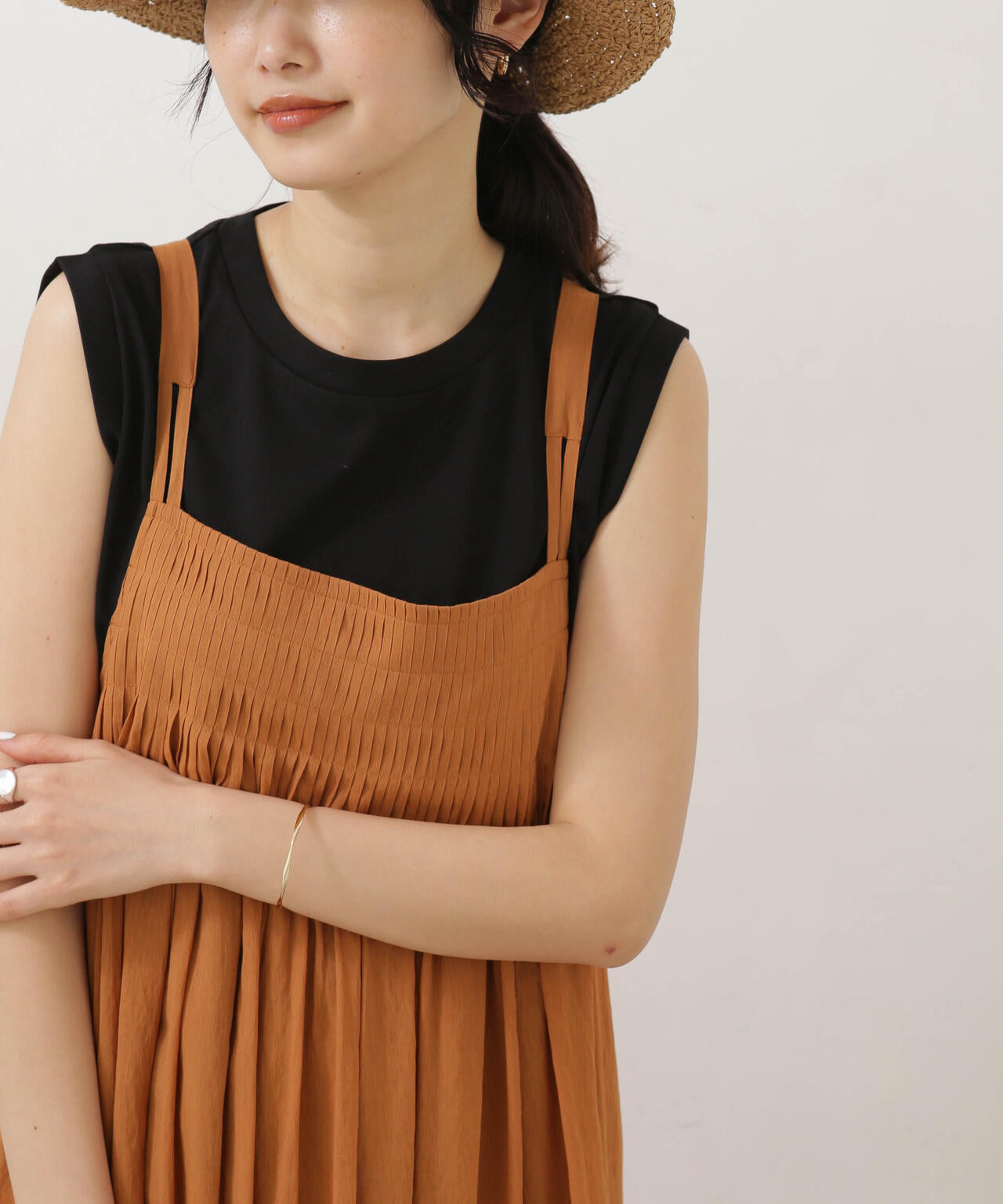 LB.04/汗染み防止加工 ノースリーブTシャツ 6733124326