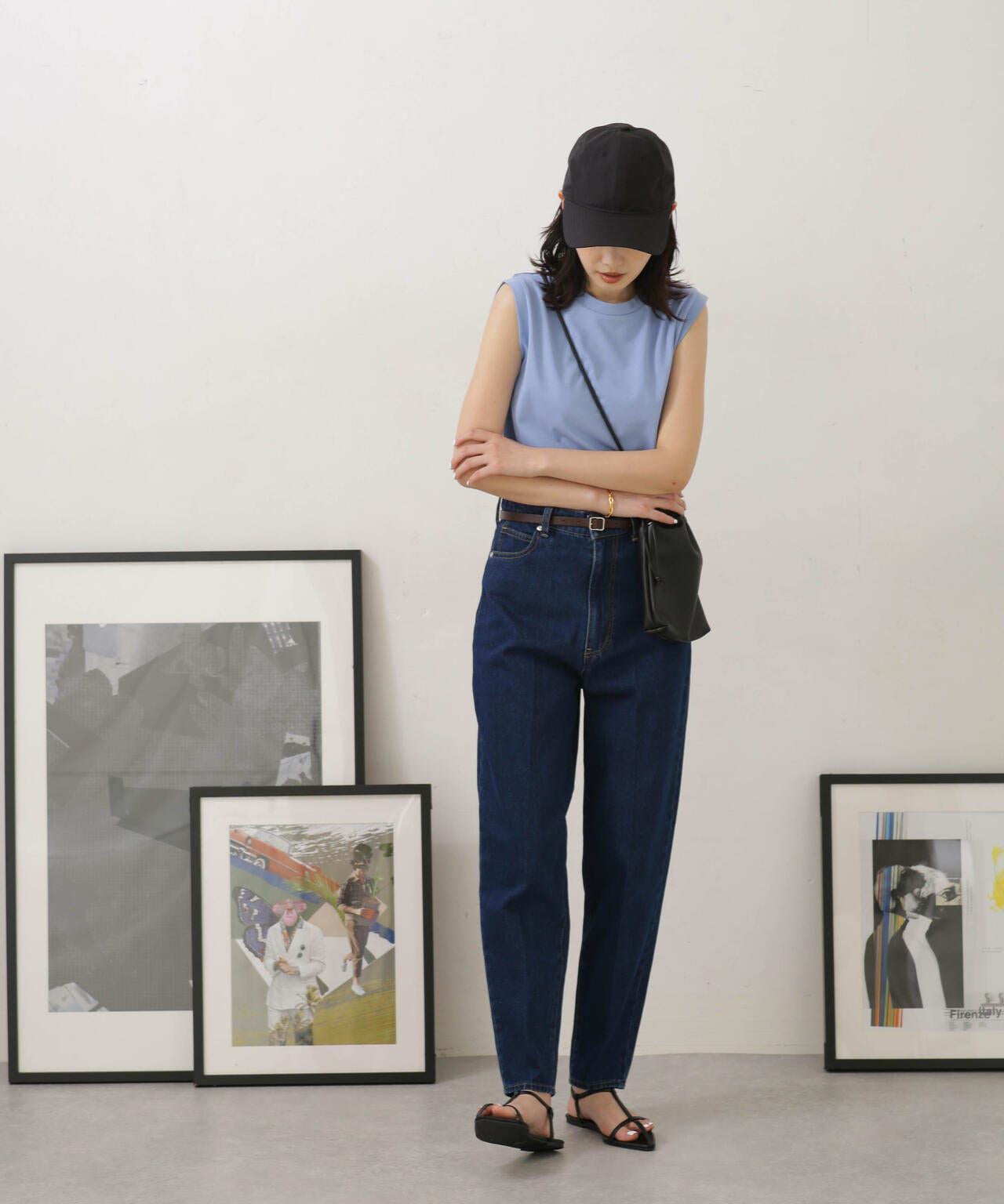 LB.04/汗染み防止加工 ノースリーブTシャツ 6733124326