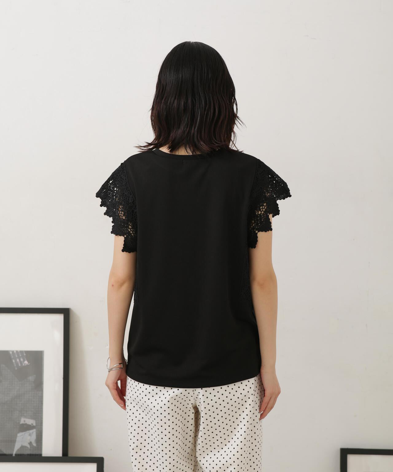 LB.04/レース切り替えカットトップス 6733124328