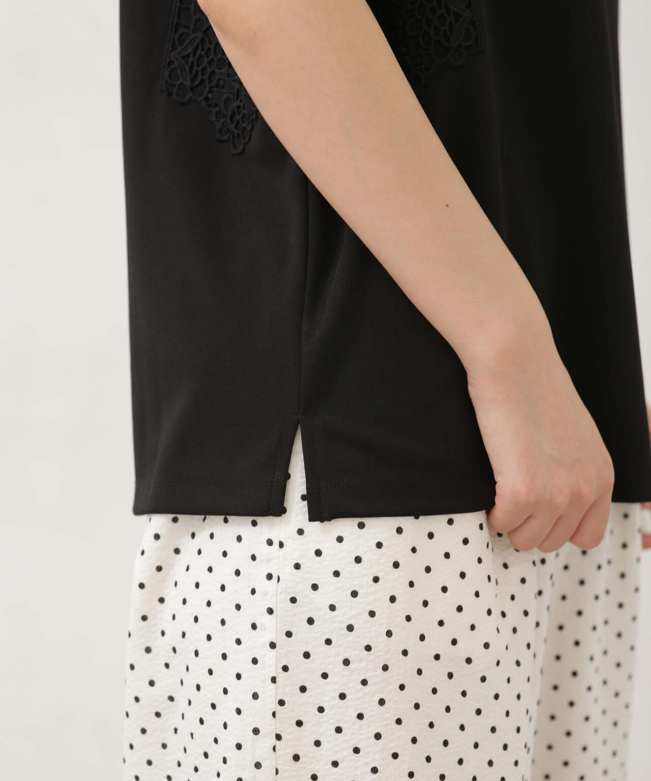 LB.04/レース切り替えカットトップス 6733124328