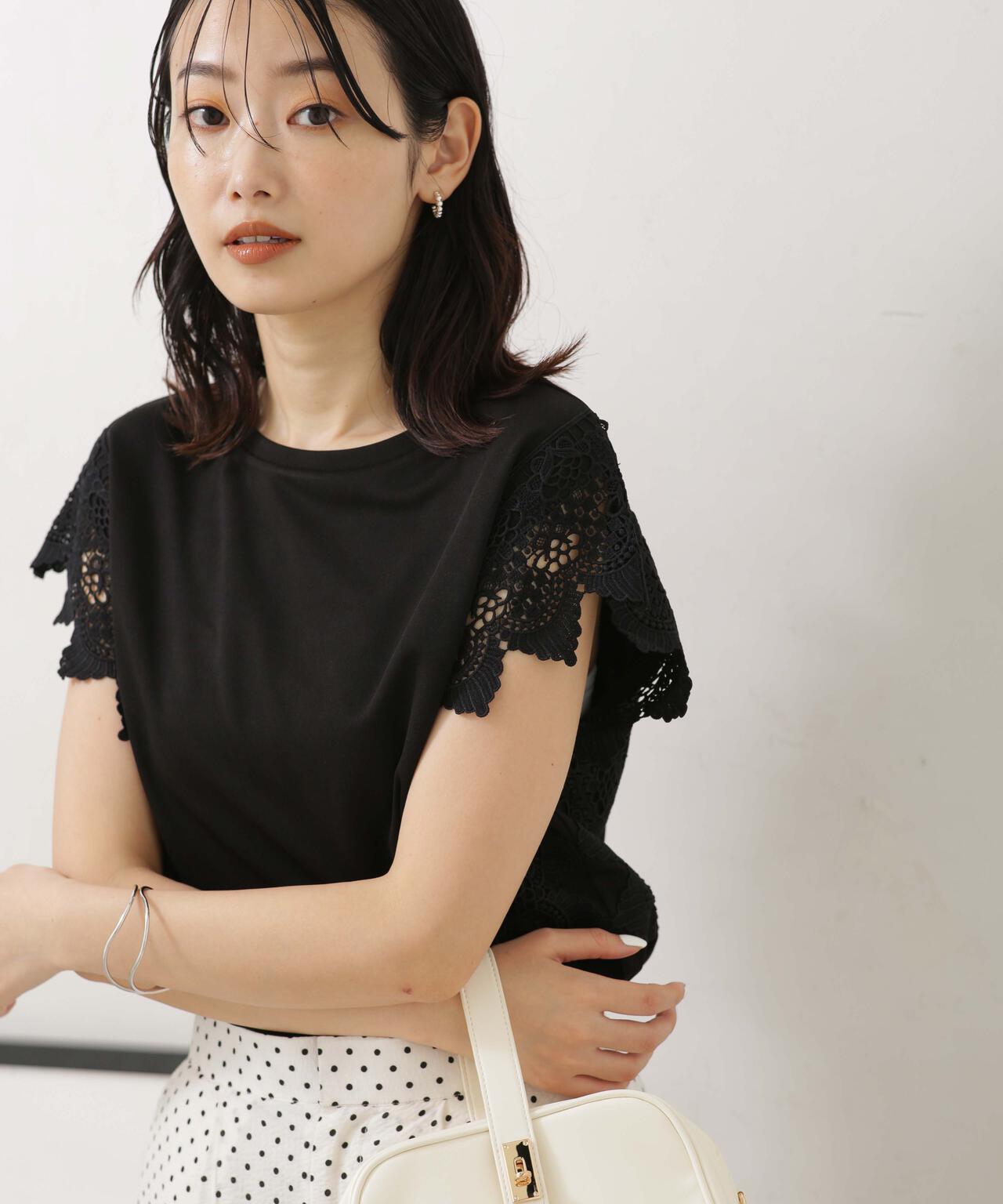 LB.04/レース切り替えカットトップス 6733124328