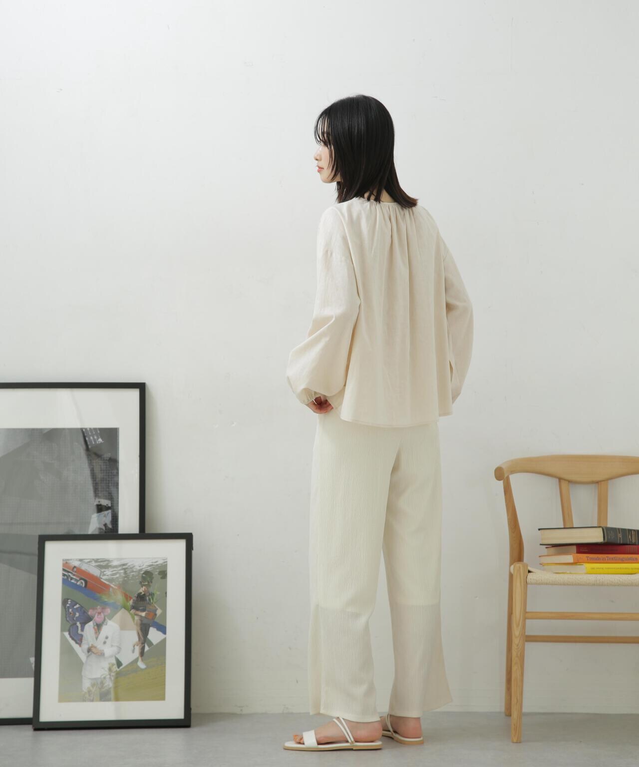 LB.04/カット楊柳シャーリングパンツ 6733127324