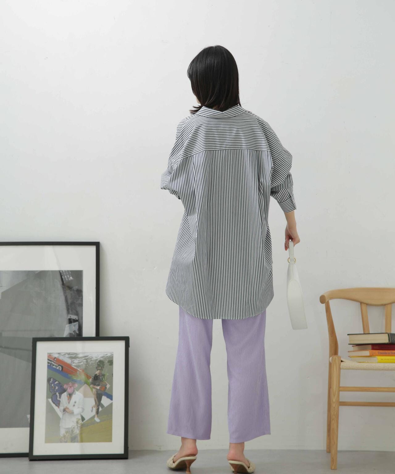 LB.04/カット楊柳シャーリングパンツ 6733127324