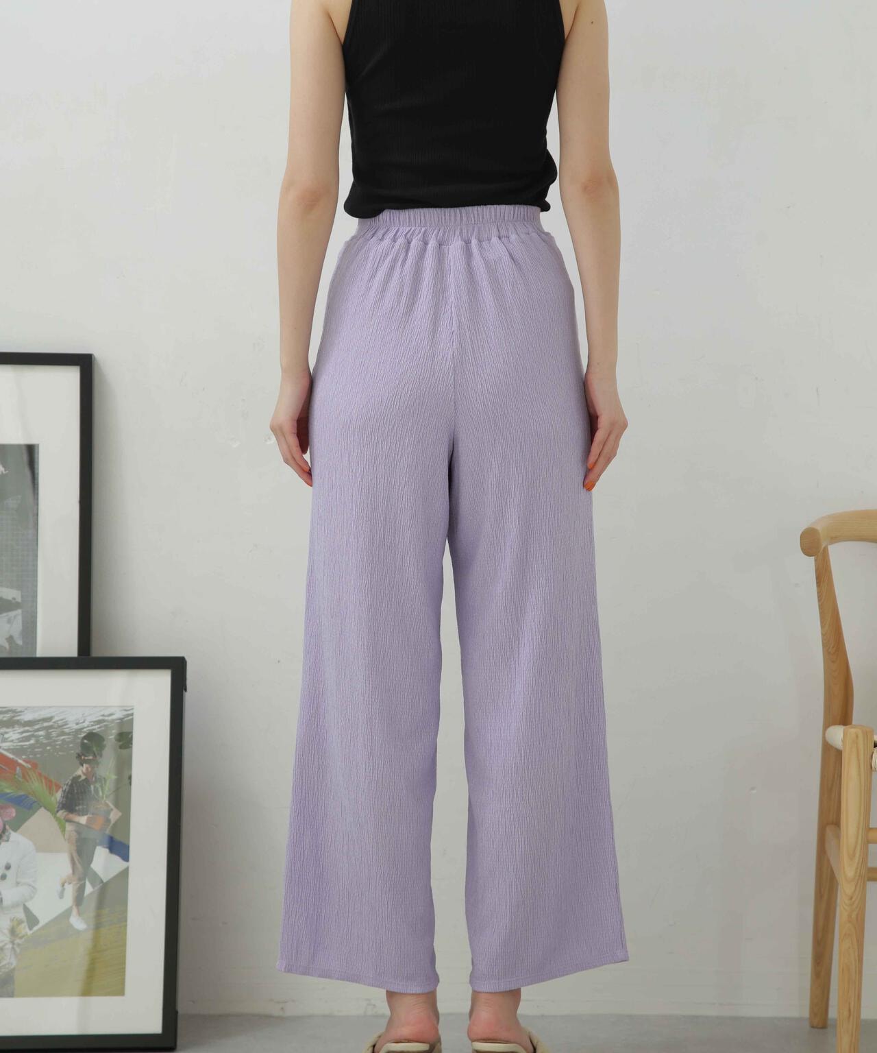 LB.04/カット楊柳シャーリングパンツ 6733127324