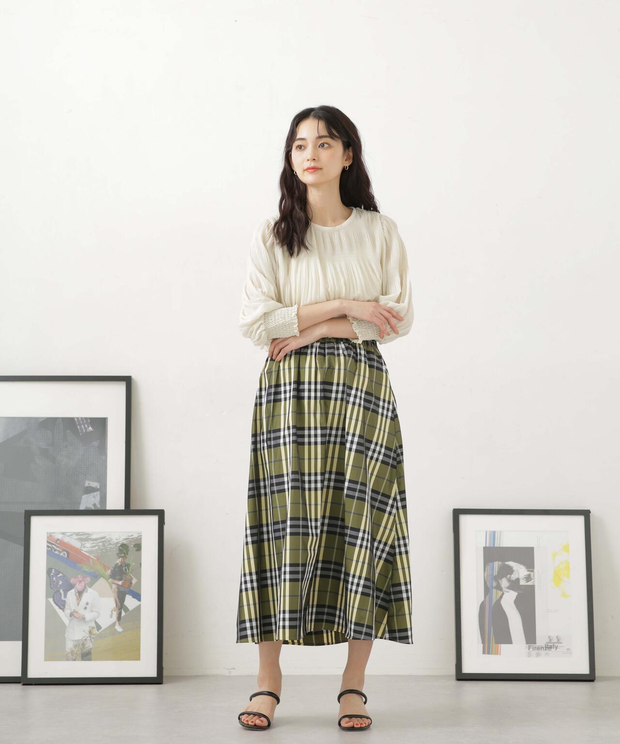 LB.04/ギャザーボリュームスカート 6733130306