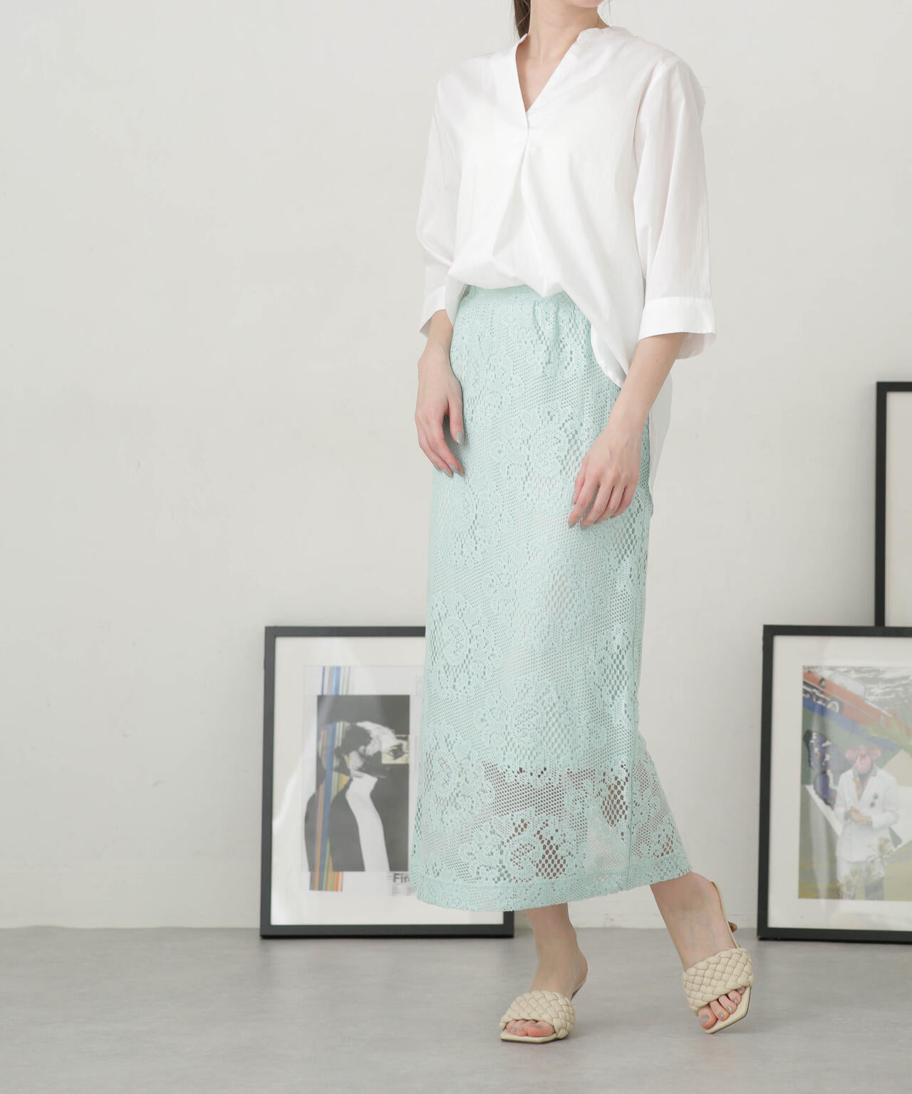 LB.04/レースタイトスカート 6733130313