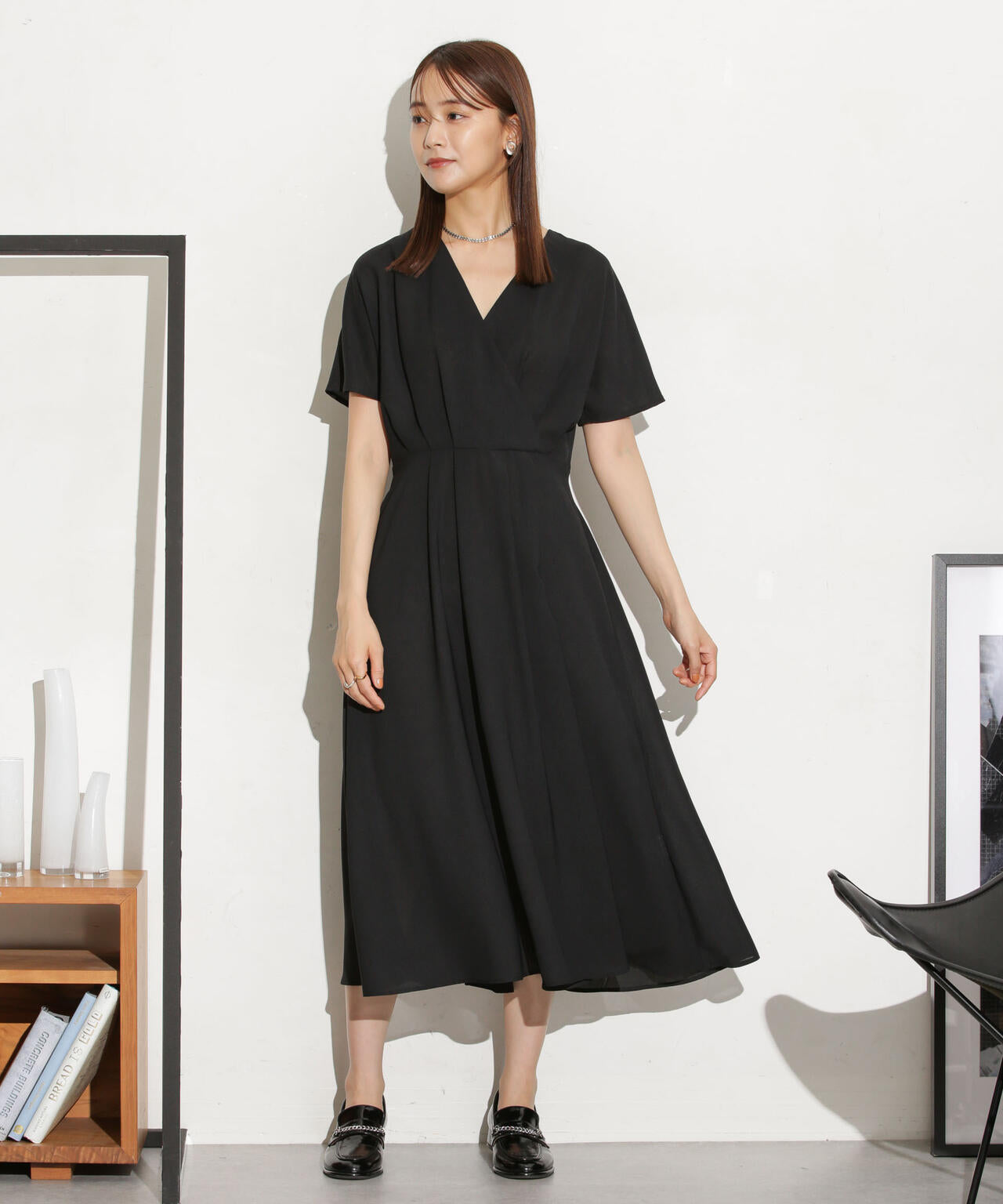 カシュクールフレアワンピース 6733219318