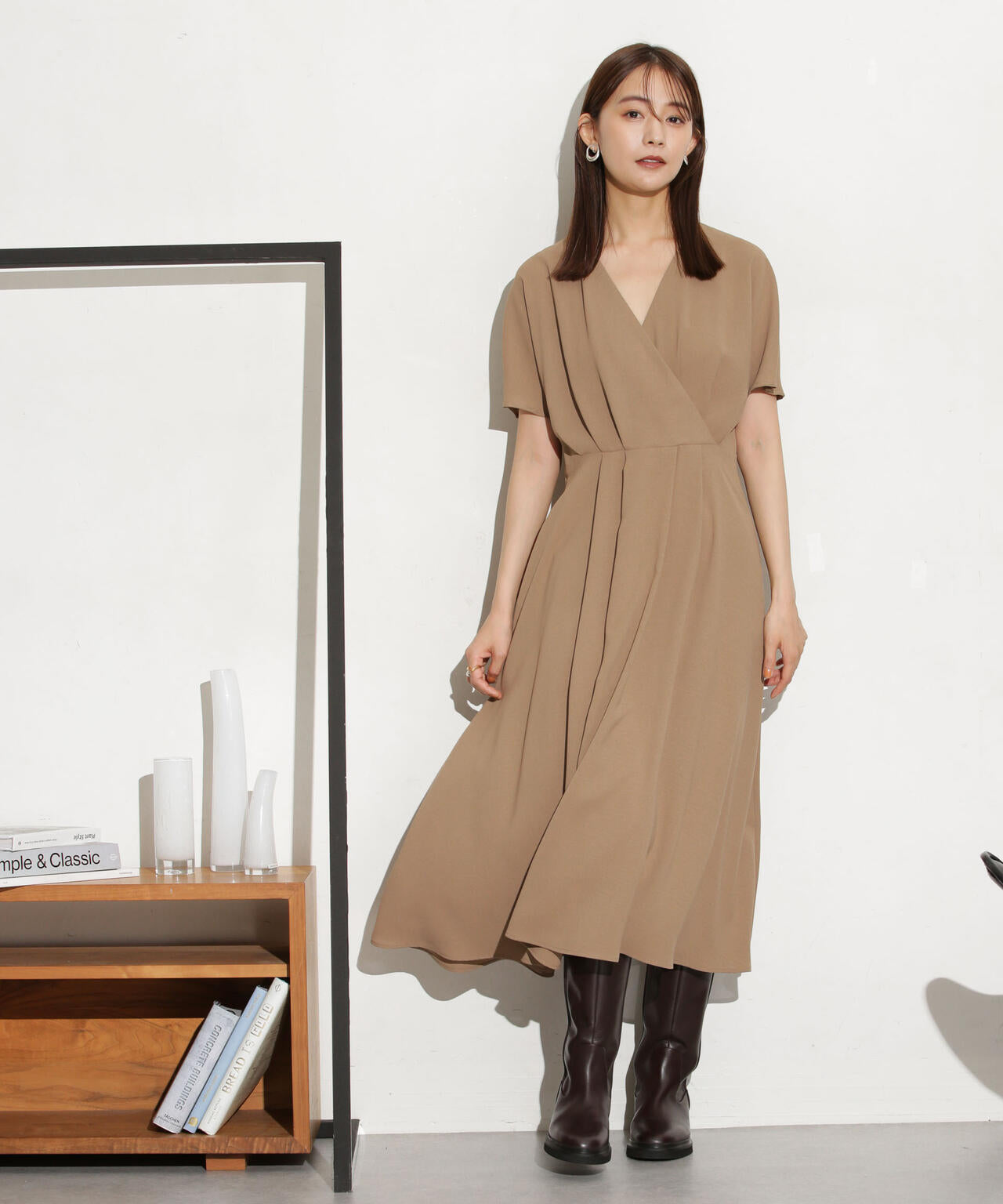 カシュクールフレアワンピース 6733219318