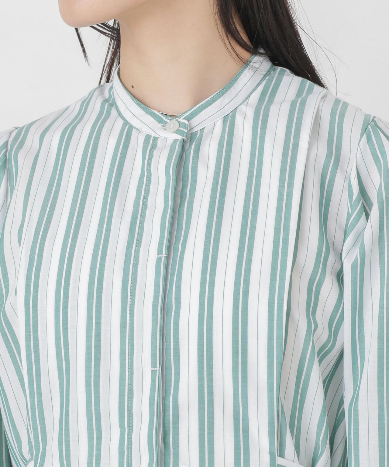 マルチストライプシャツドレス 6734119308