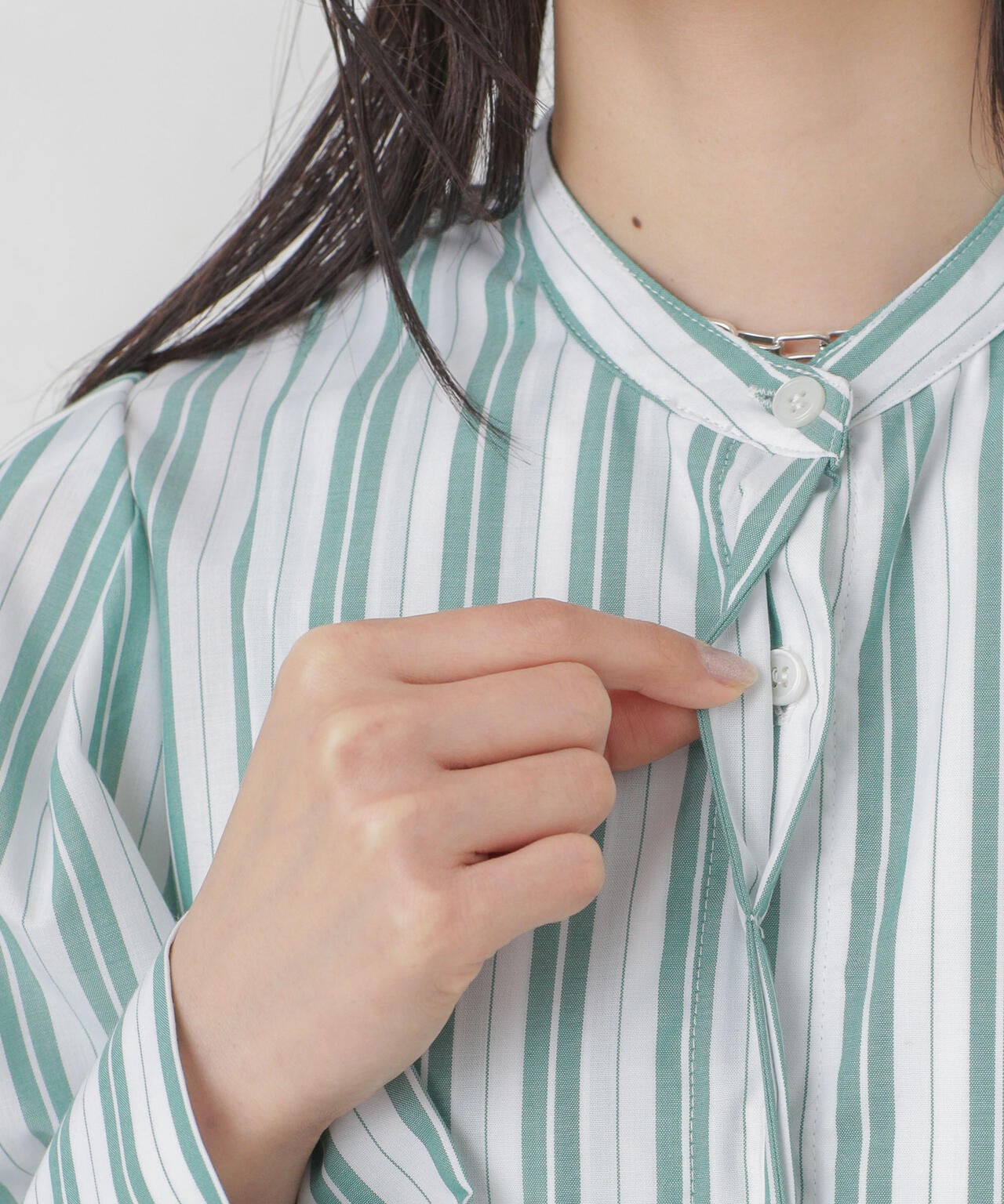 マルチストライプシャツドレス 6734119308