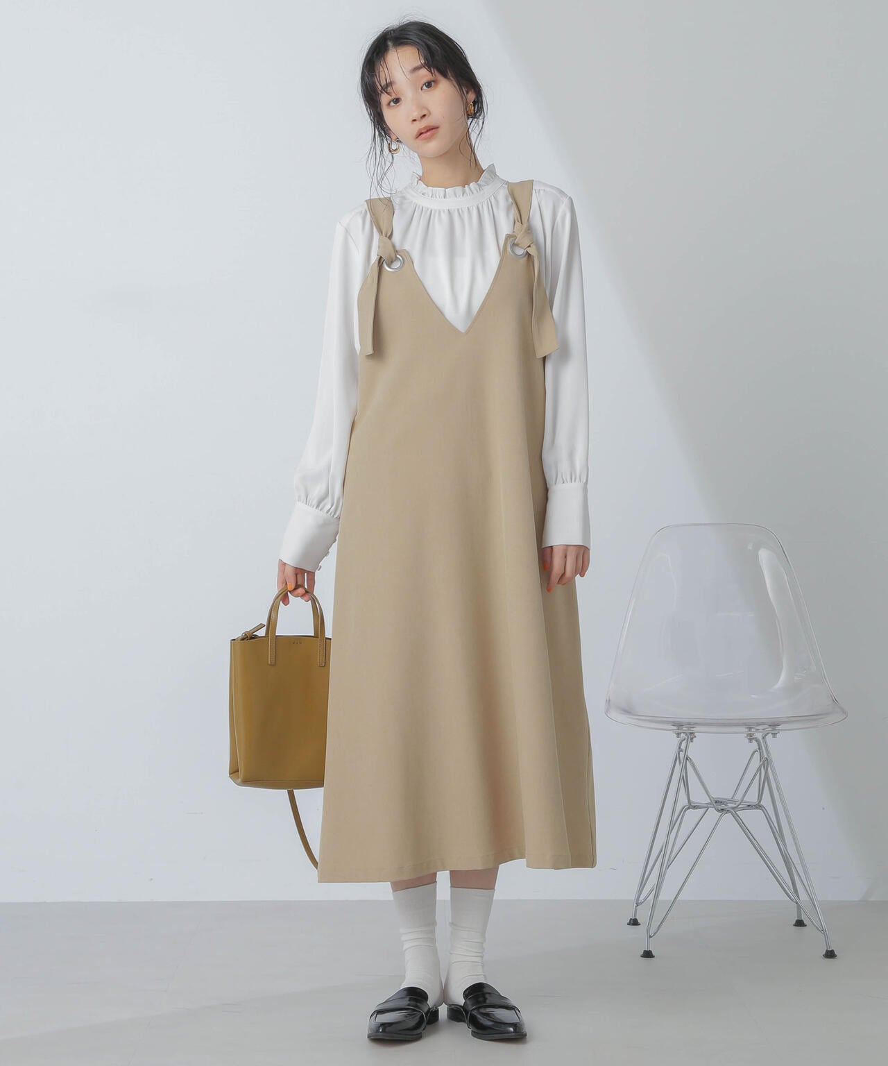 ナノユニバース　ワンピース　ドレス　ベロア　ベルベット　上品　大人ワンピ ベロア カット マキシワンピース