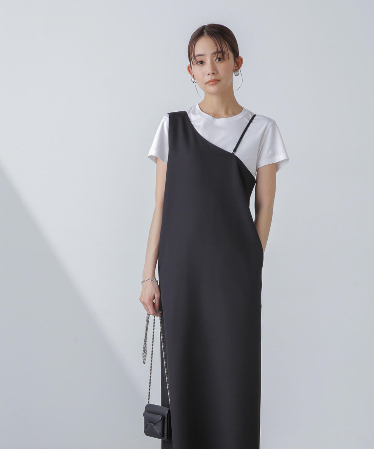 2wayアシンメトリージャンパースカート 6734119314