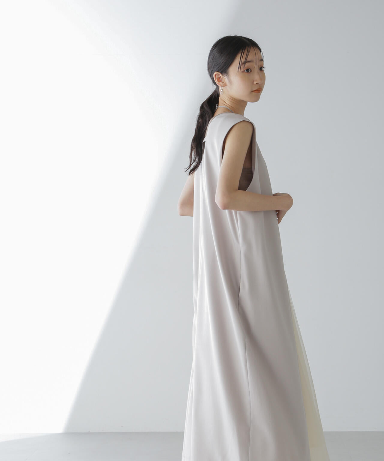 前後2wayロングジレ&ジャンスカワンピース(セットアップ可) 6734119330