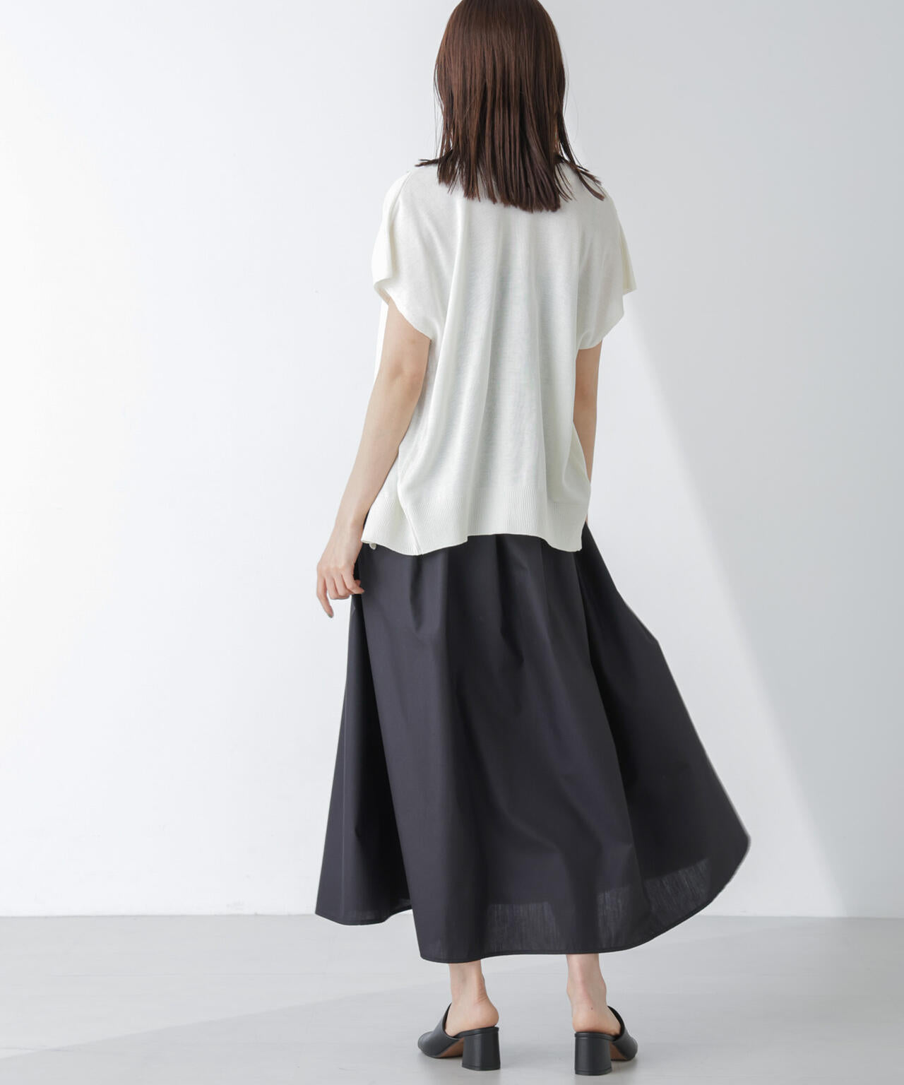 シャーリングキャミソールワンピース 6734119334