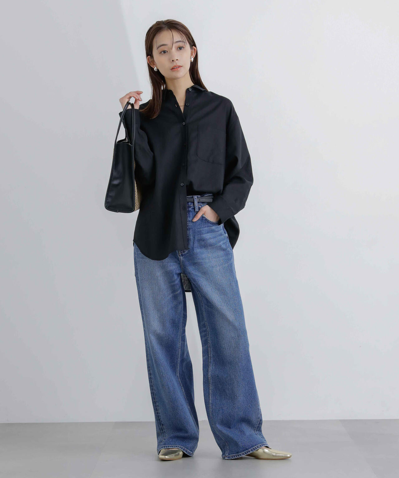 アンチスメルリネンオーバーシャツ 6734120309