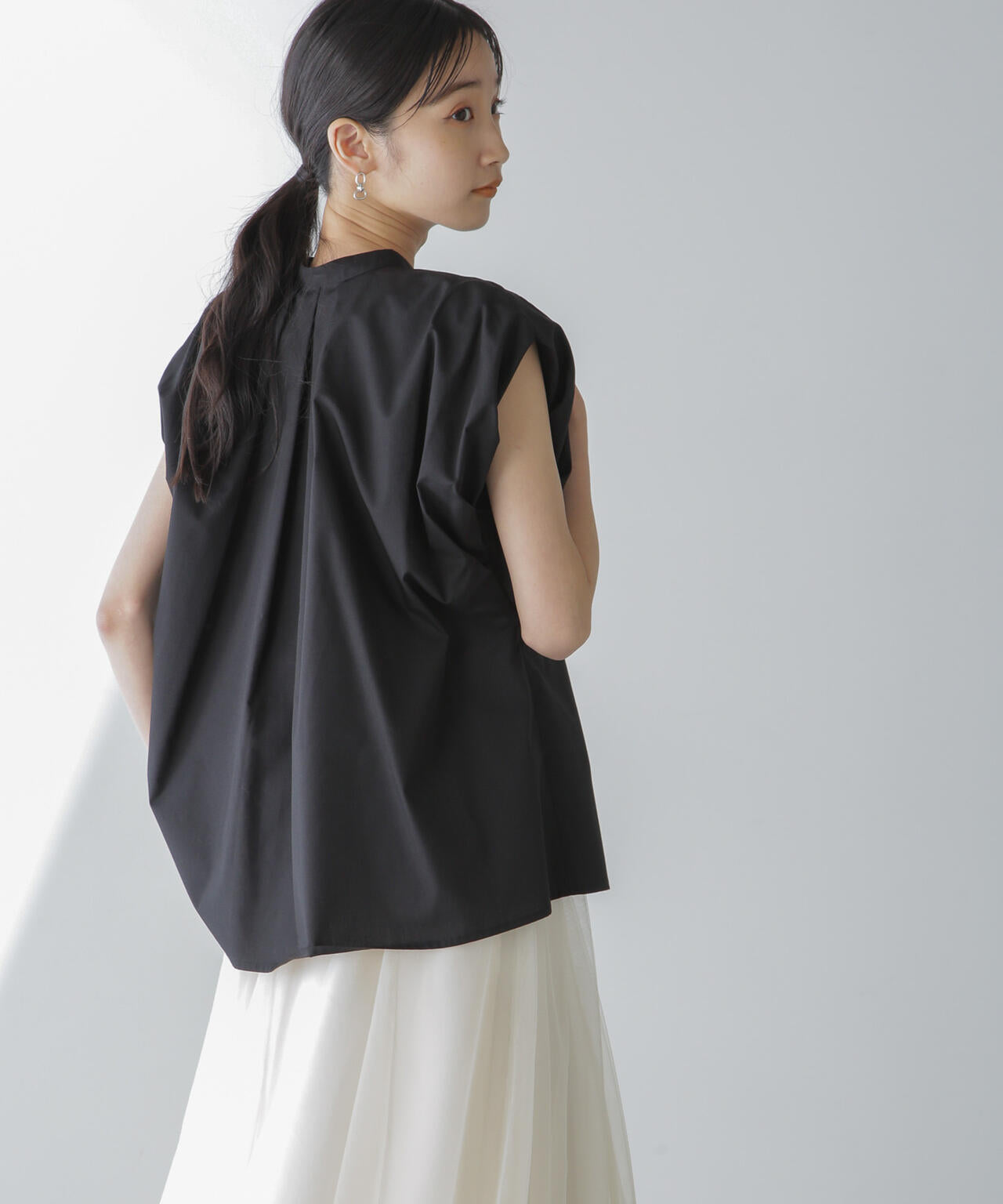 フレンチスリーブバルーンシャツ 6734121311