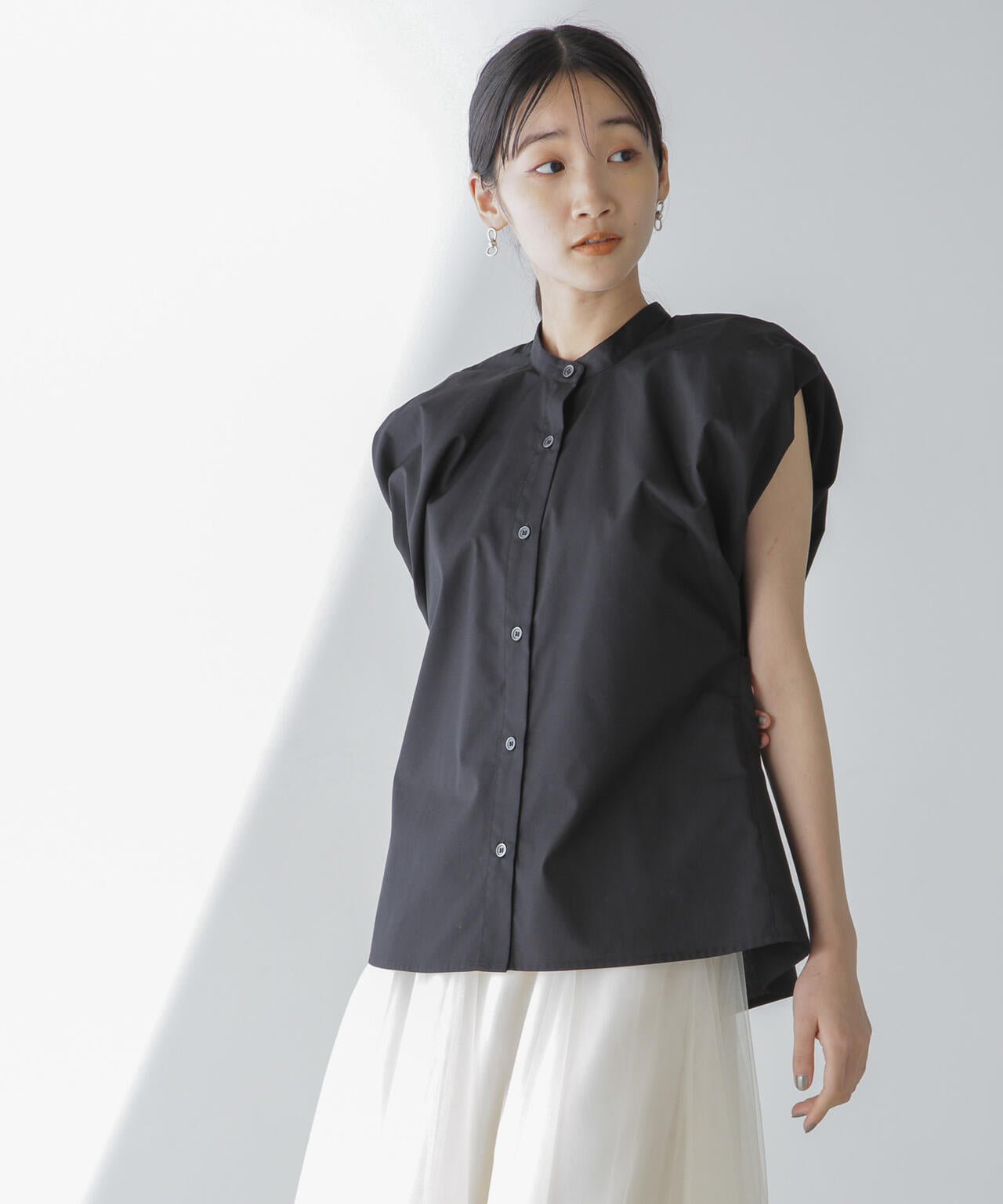 フレンチスリーブバルーンシャツ 6734121311